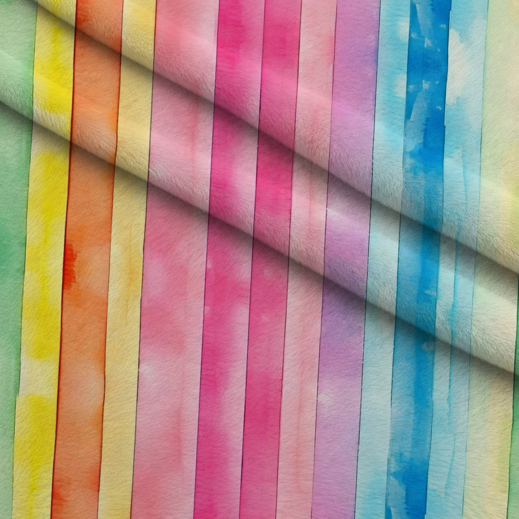 Prism Wash Pattern 9 Fleece Fabric — fleece fabric folded close-up preview (mv-fleece-v1:lying)