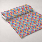 Prismatic Blooms Pattern 10 Fleece Fabric — fleece fabric unrolled bolt preview (mv-fleece-v1:bolt)
