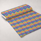 Prismatic Kaleidoscope Pattern 10 Fleece Fabric — fleece fabric unrolled bolt preview (mv-fleece-v1:bolt)