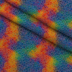 Prismatic Kaleidoscope Pattern 19 Fleece Fabric — fleece fabric folded close-up preview (mv-fleece-v1:lying)