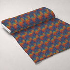 Prismatic Kaleidoscope Pattern 8 Fleece Fabric — fleece fabric unrolled bolt preview (mv-fleece-v1:bolt)