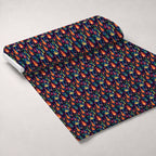 Psychedelic Glow Pattern 1 Fleece Fabric — fleece fabric unrolled bolt preview (mv-fleece-v1:bolt)