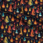 Psychedelic Glow Pattern 13 Fleece Fabric — fleece fabric folded close-up preview (mv-fleece-v1:lying)
