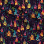 Psychedelic Glow Pattern 14 Fleece Fabric — fleece fabric folded close-up preview (mv-fleece-v1:lying)