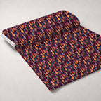 Psychedelic Glow Pattern 5 Fleece Fabric — fleece fabric unrolled bolt preview (mv-fleece-v1:bolt)