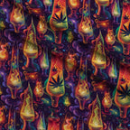Psychedelic Glow Pattern 8 Fleece Fabric — fleece fabric folded close-up preview (mv-fleece-v1:lying)