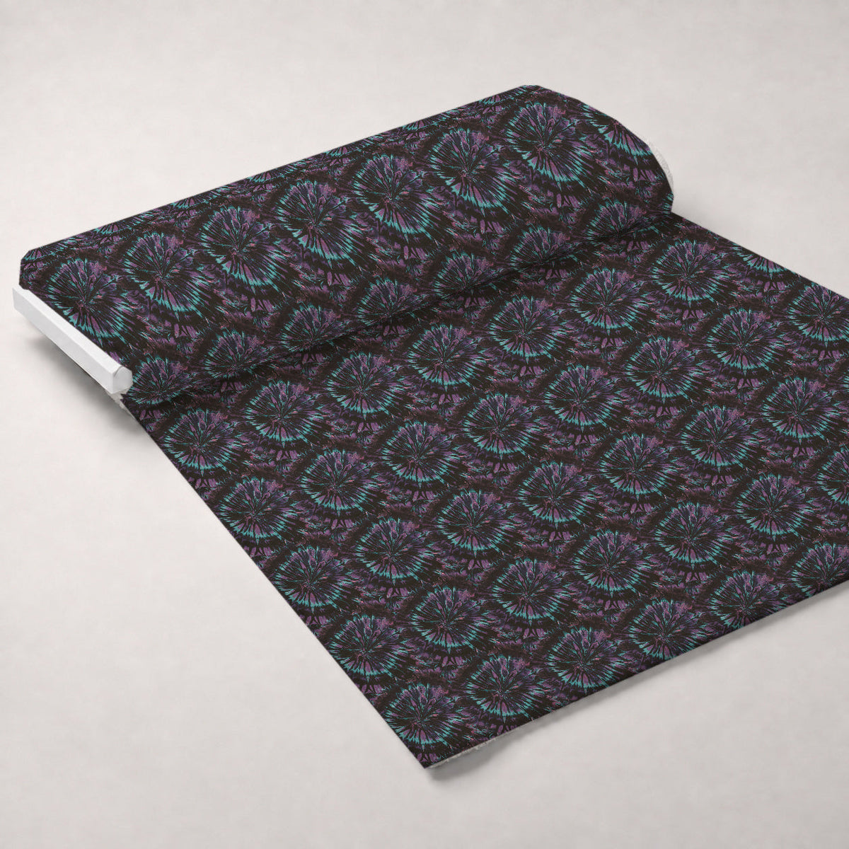 Psychedelic Swirl Pattern 10 Fleece Fabric — fleece fabric unrolled bolt preview (mv-fleece-v1:bolt)