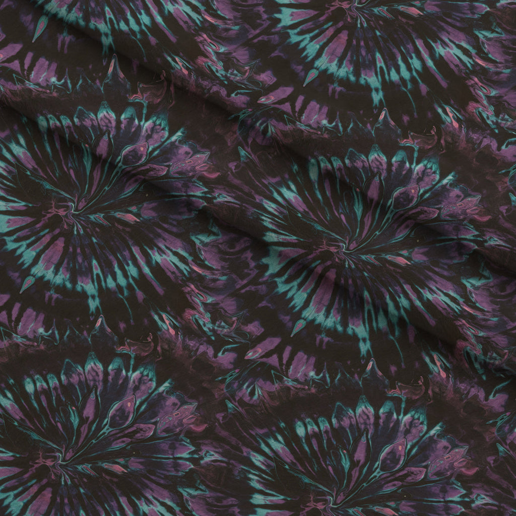 Psychedelic Swirl Pattern 10 Fleece Fabric — fleece fabric folded close-up preview (mv-fleece-v1:lying)