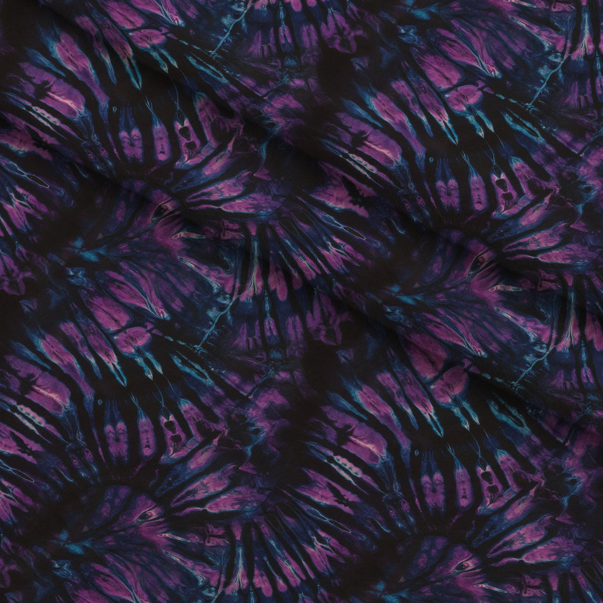 Psychedelic Swirl Pattern 11 Fleece Fabric — fleece fabric folded close-up preview (mv-fleece-v1:lying)