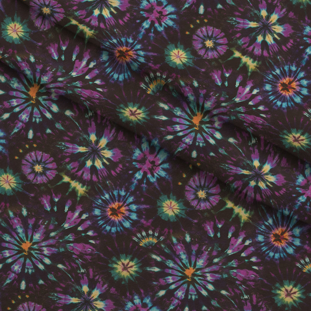 Psychedelic Swirl Pattern 12 Fleece Fabric — fleece fabric folded close-up preview (mv-fleece-v1:lying)