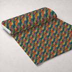 Psychedelic Swirl Pattern 15 Fleece Fabric — fleece fabric unrolled bolt preview (mv-fleece-v1:bolt)