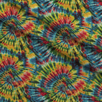 Psychedelic Swirl Pattern 9 Fleece Fabric — fleece fabric folded close-up preview (mv-fleece-v1:lying)