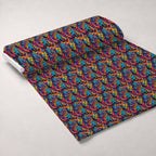 Psychedelic Whiskers Pattern 1 Fleece Fabric — fleece fabric unrolled bolt preview (mv-fleece-v1:bolt)