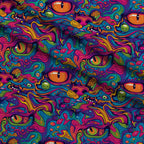 Psychedelic Whiskers Pattern 13 Fleece Fabric — fleece fabric folded close-up preview (mv-fleece-v1:lying)