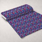 Psychedelic Whiskers Pattern 3 Fleece Fabric — fleece fabric unrolled bolt preview (mv-fleece-v1:bolt)