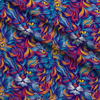 Psychedelic Whiskers Pattern 3 Fleece Fabric — fleece fabric folded close-up preview (mv-fleece-v1:lying)