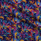 Psychedelic Whiskers Pattern 6 Fleece Fabric — fleece fabric folded close-up preview (mv-fleece-v1:lying)