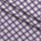 Pumpkin Gingham Pattern 14 Fleece Fabric — fleece fabric folded close-up preview (mv-fleece-v1:lying)