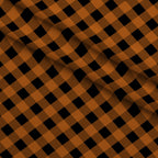 Pumpkin Gingham Pattern 7 Fleece Fabric — fleece fabric folded close-up preview (mv-fleece-v1:lying)