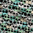 Puppy Pile Pattern 6 Fleece Fabric — fleece fabric folded close-up preview (mv-fleece-v1:lying)