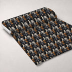 Puppy Portraits Pattern 1 Fleece Fabric — fleece fabric unrolled bolt preview (mv-fleece-v1:bolt)