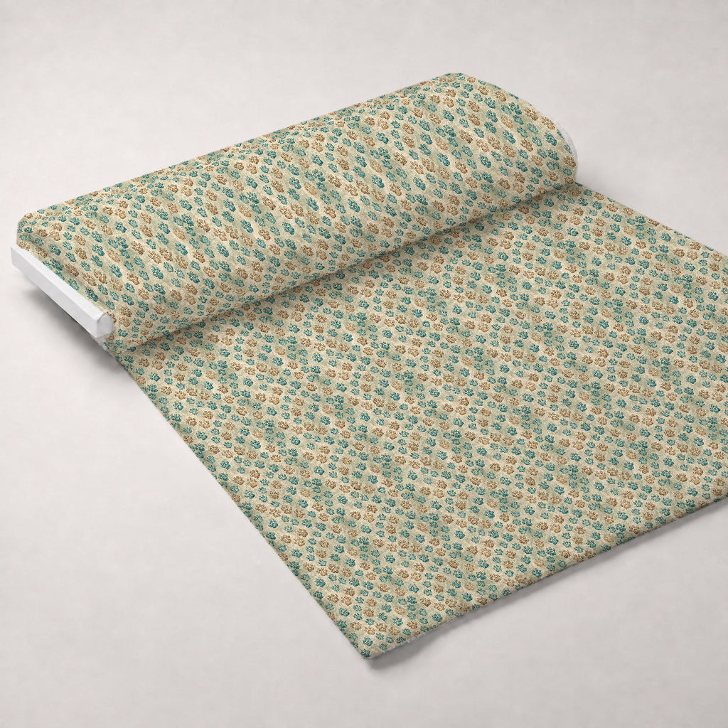 Puppy Prints Pattern 16 Fleece Fabric — fleece fabric unrolled bolt preview (mv-fleece-v1:bolt)