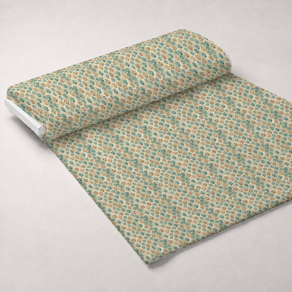 Puppy Prints Pattern 16 Fleece Fabric — fleece fabric unrolled bolt preview (mv-fleece-v1:bolt)