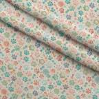 Puppy Prints Pattern 5 Fleece Fabric — fleece fabric folded close-up preview (mv-fleece-v1:lying)