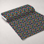 Pysanky Garden Pattern 1 Fleece Fabric — fleece fabric unrolled bolt preview (mv-fleece-v1:bolt)