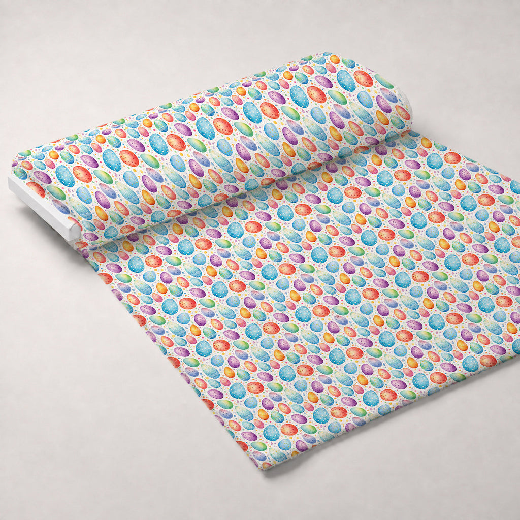 Pysanky Garden Pattern 15 Fleece Fabric — fleece fabric unrolled bolt preview (mv-fleece-v1:bolt)
