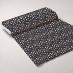 Pysanky Garden Pattern 17 Fleece Fabric — fleece fabric unrolled bolt preview (mv-fleece-v1:bolt)