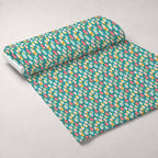Pysanky Garden Pattern 8 Fleece Fabric — fleece fabric unrolled bolt preview (mv-fleece-v1:bolt)