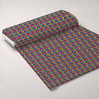 Rainbow Blooms Pattern 12 Fleece Fabric — fleece fabric unrolled bolt preview (mv-fleece-v1:bolt)