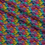 Rainbow Blooms Pattern 12 Fleece Fabric — fleece fabric folded close-up preview (mv-fleece-v1:lying)