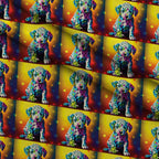 Rainbow Blooms Pattern 2 Fleece Fabric — fleece fabric folded close-up preview (mv-fleece-v1:lying)