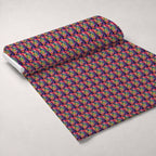 Rainbow Blooms Pattern 5 Fleece Fabric — fleece fabric unrolled bolt preview (mv-fleece-v1:bolt)