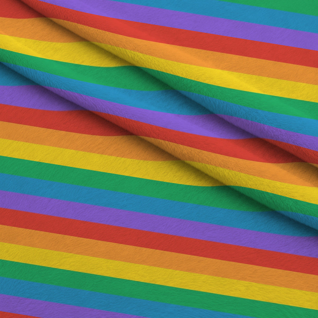 Rainbow Daydream Pattern 12 Fleece Fabric — fleece fabric folded close-up preview (mv-fleece-v1:lying)