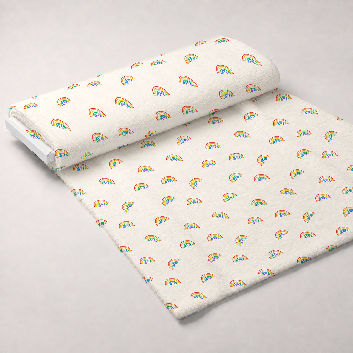 Rainbow Daydream Pattern 14 Fleece Fabric — fleece fabric unrolled bolt preview (mv-fleece-v1:bolt)