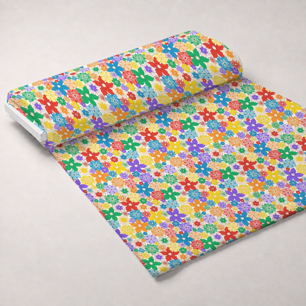 Rainbow Daydream Pattern 3 Fleece Fabric — fleece fabric unrolled bolt preview (mv-fleece-v1:bolt)