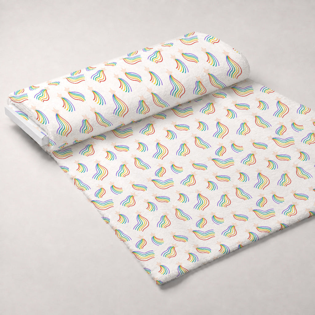 Rainbow Daydream Pattern 6 Fleece Fabric — fleece fabric unrolled bolt preview (mv-fleece-v1:bolt)