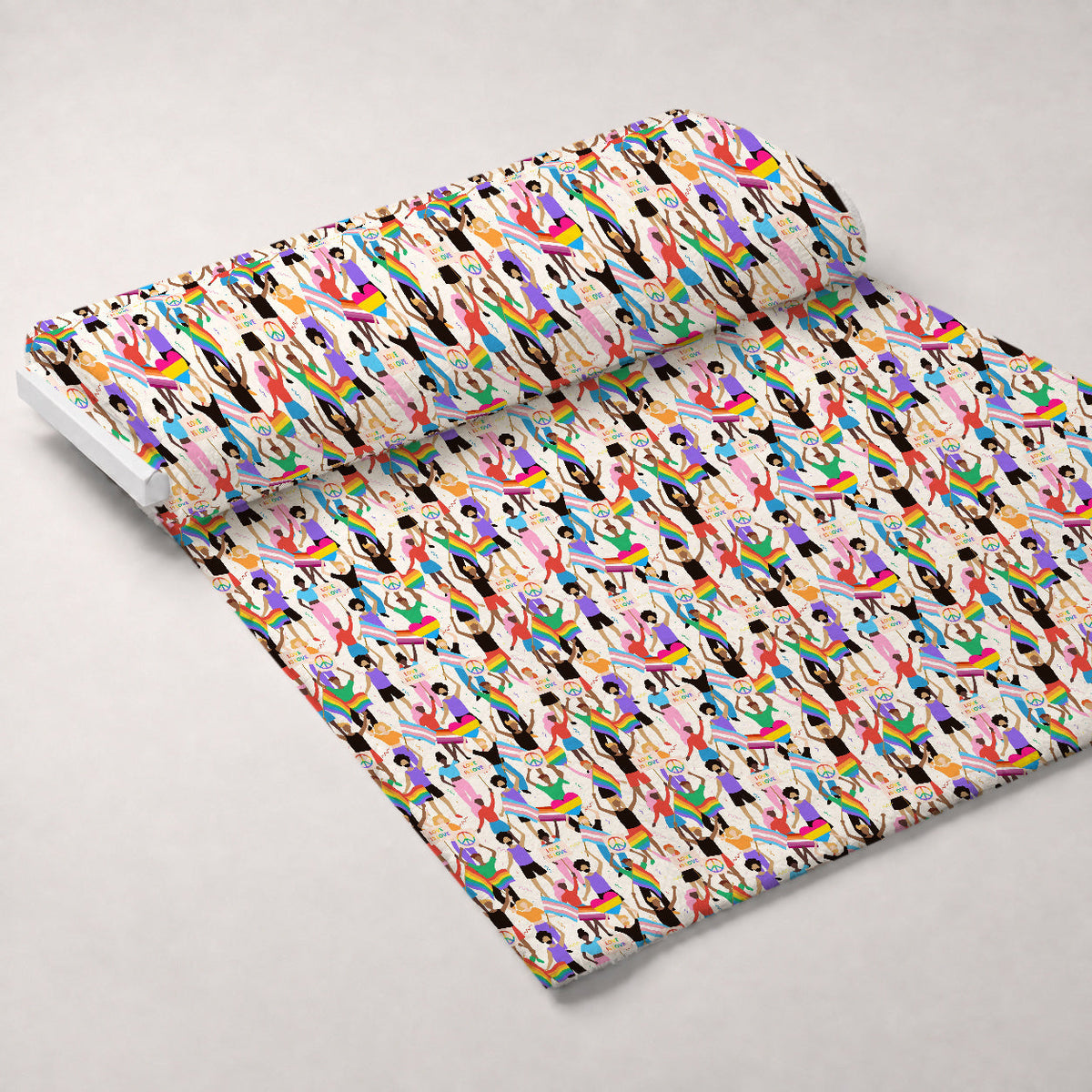 Rainbow Daydream Pattern 8 Fleece Fabric — fleece fabric unrolled bolt preview (mv-fleece-v1:bolt)