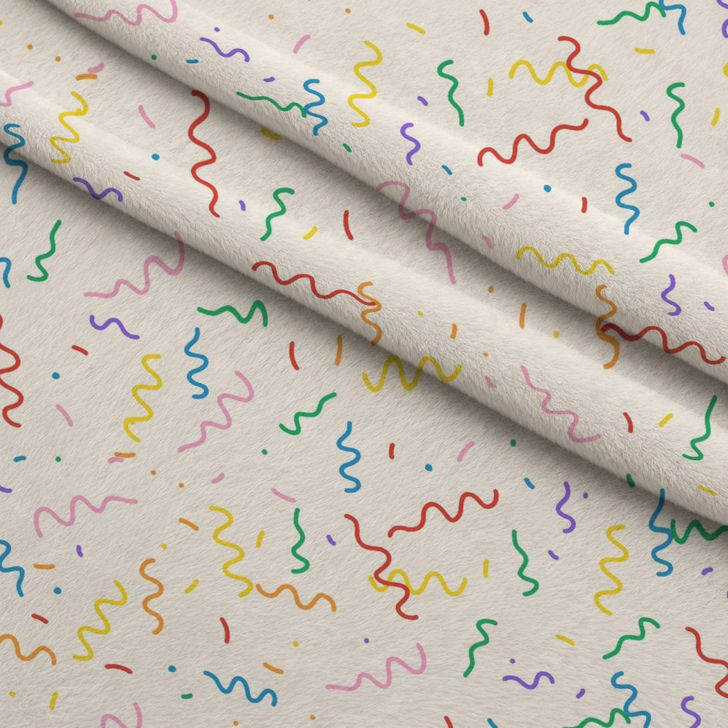 Rainbow Daydream Pattern 9 Fleece Fabric — fleece fabric folded close-up preview (mv-fleece-v1:lying)