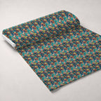 Rainbow Reef Pattern 1 Fleece Fabric — fleece fabric unrolled bolt preview (mv-fleece-v1:bolt)