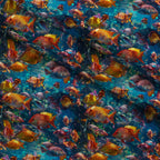 Rainbow Reef Pattern 2 Fleece Fabric — fleece fabric folded close-up preview (mv-fleece-v1:lying)