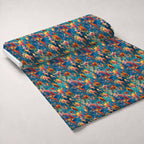 Rainbow Reef Pattern 3 Fleece Fabric — fleece fabric unrolled bolt preview (mv-fleece-v1:bolt)