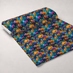Rainbow Reef Pattern 5 Fleece Fabric — fleece fabric unrolled bolt preview (mv-fleece-v1:bolt)
