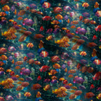 Rainbow Reef Pattern 7 Fleece Fabric — fleece fabric folded close-up preview (mv-fleece-v1:lying)