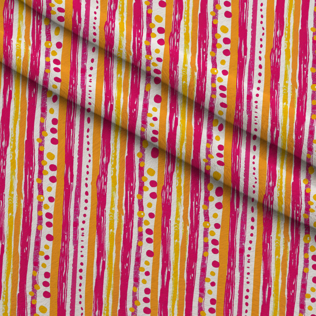 Raspberry Lemonade Pattern 11 Fleece Fabric — fleece fabric folded close-up preview (mv-fleece-v1:lying)