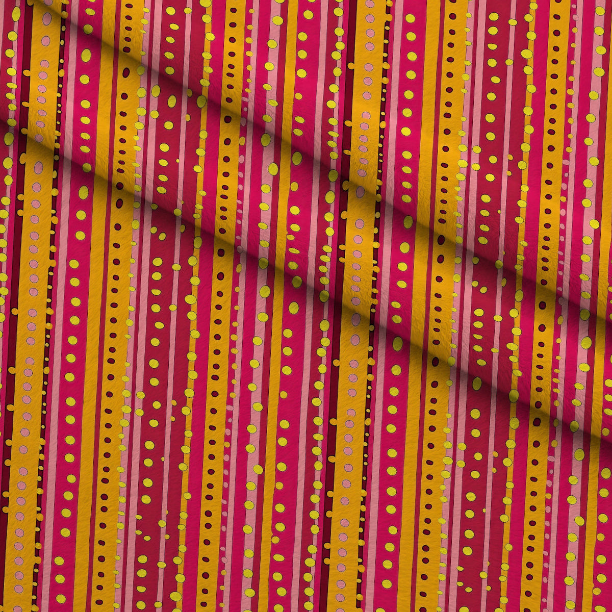 Raspberry Lemonade Pattern 2 Fleece Fabric — fleece fabric folded close-up preview (mv-fleece-v1:lying)