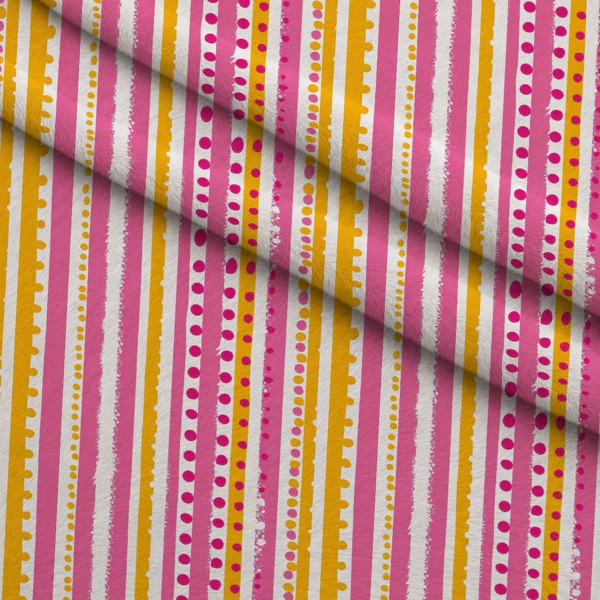 Raspberry Lemonade Pattern 4 Fleece Fabric — fleece fabric folded close-up preview (mv-fleece-v1:lying)